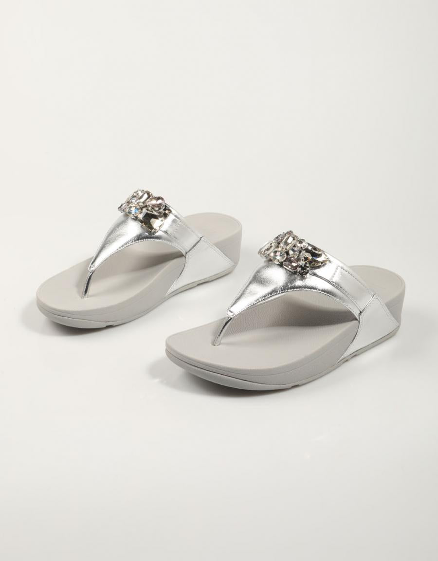 SANDALIAS FITFLOP W LULU JEWEL DELUXE METALLIC LEA