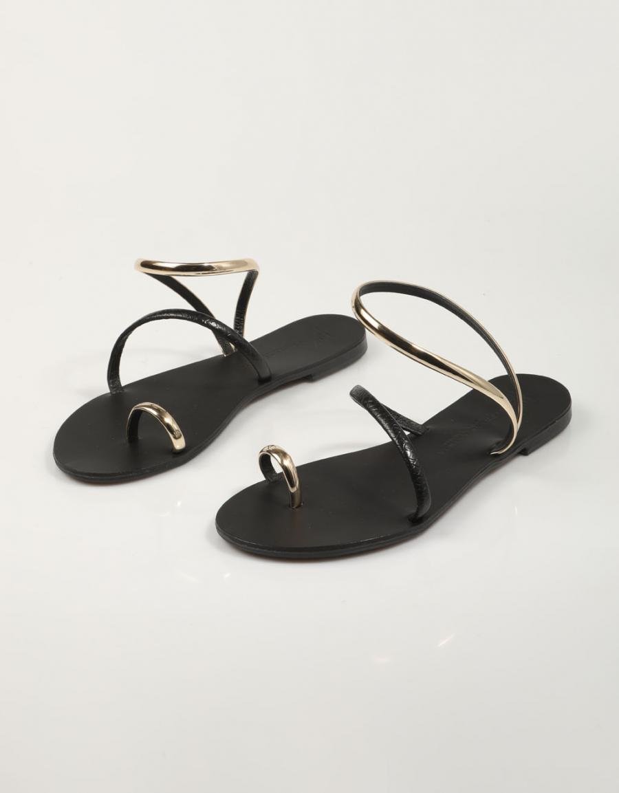 SANDALIAS NICOLAS LAINAS 963 T en color Negro