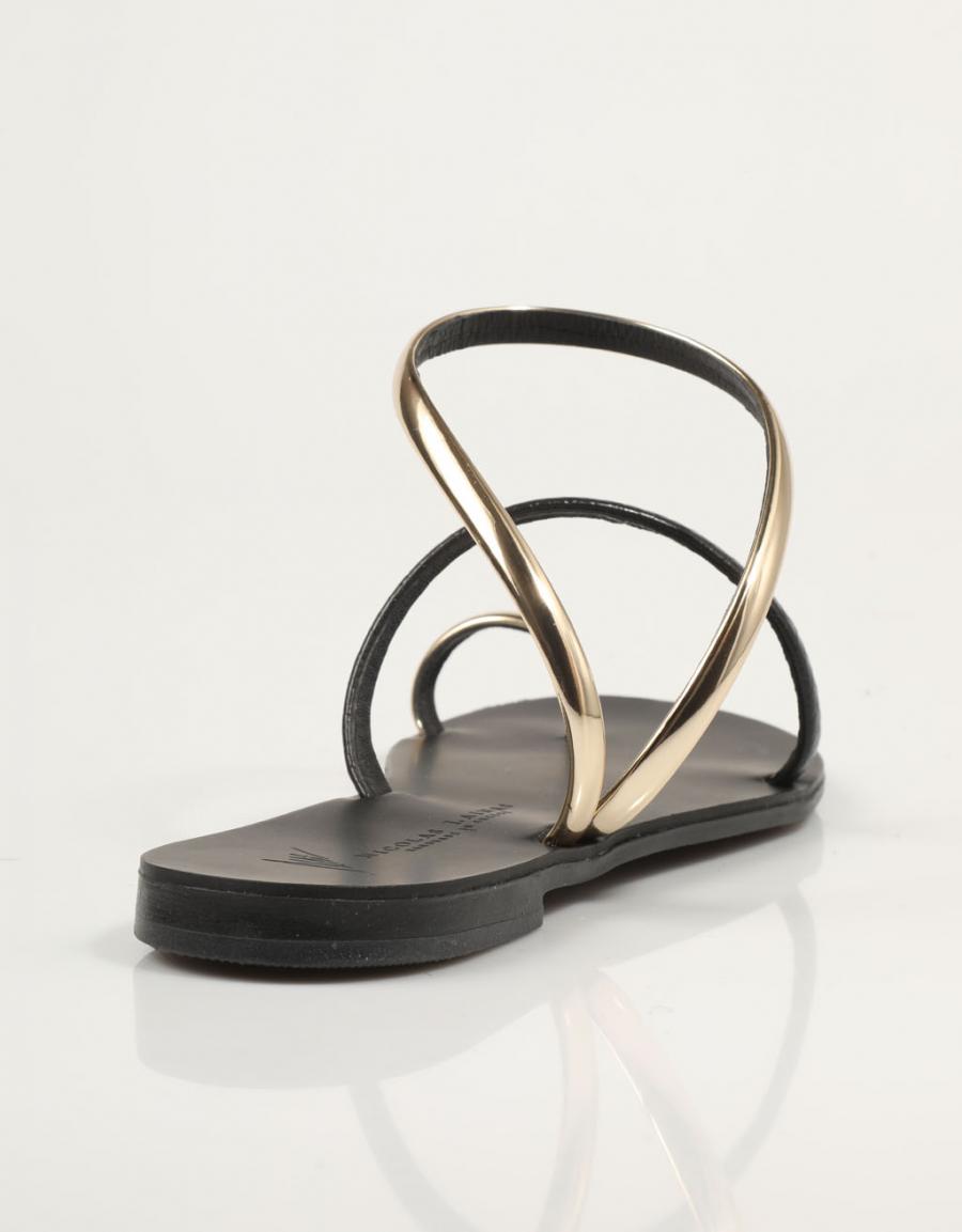 SANDALIAS NICOLAS LAINAS 963 T en color Negro