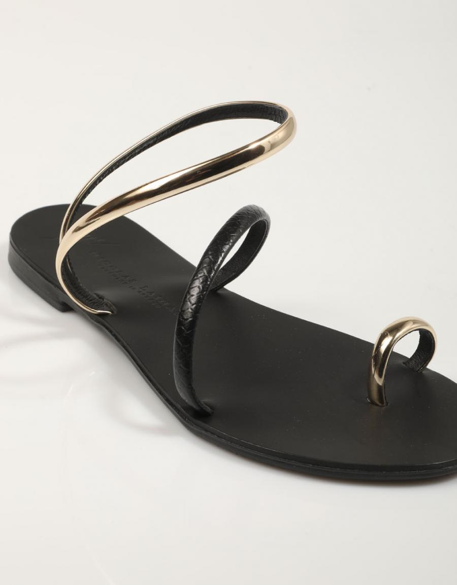 SANDALIAS NICOLAS LAINAS 963 T en color Negro
