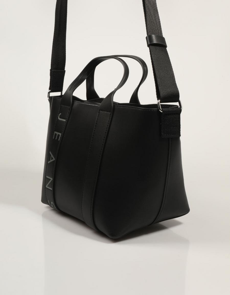 BOLSO TOMMY HILFIGER TJM CITY BOLD MINI TOTE en color Negro