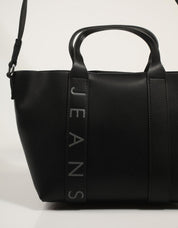 BOLSO TOMMY HILFIGER TJM CITY BOLD MINI TOTE en color Negro