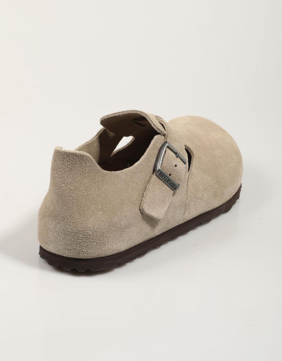 BIRKENSTOCK LONDON, SANDALIAS Taupe Serraje | 85853 – Mayka