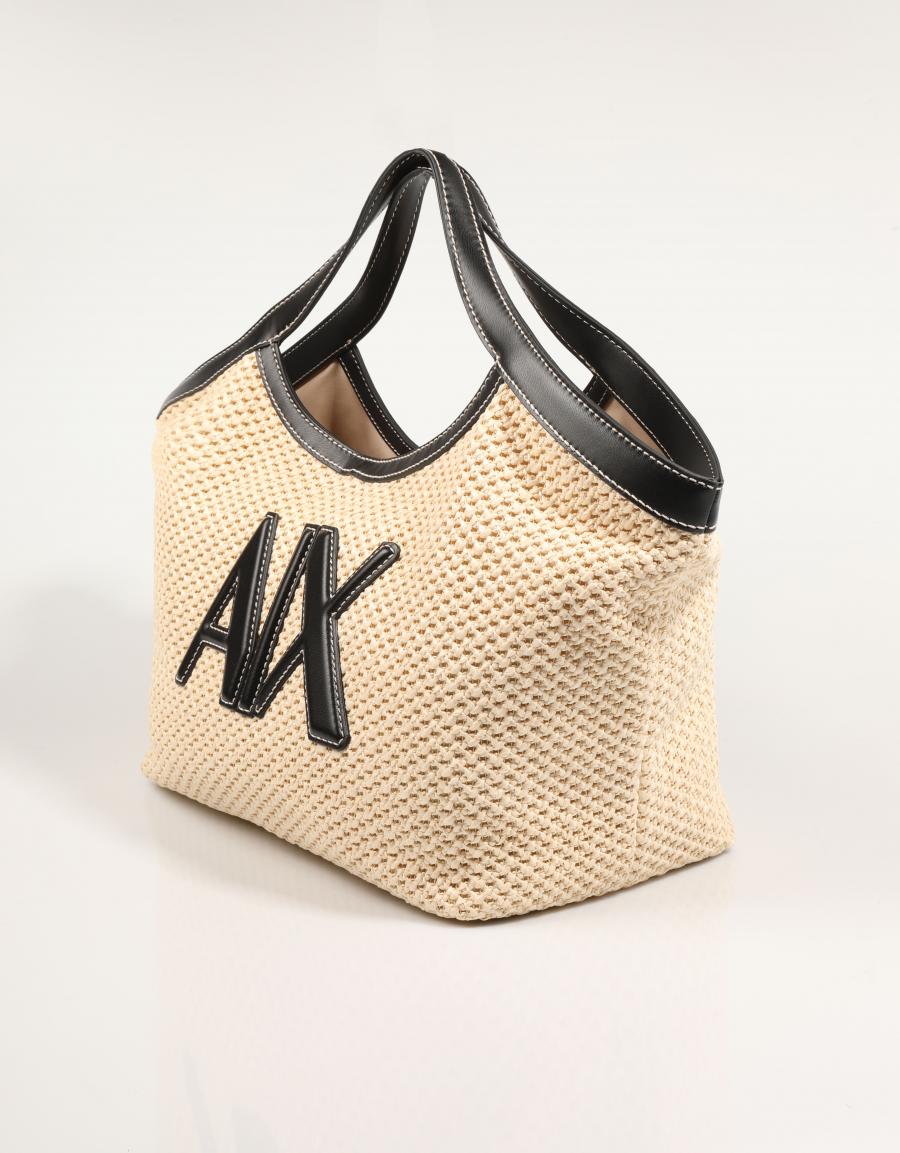 BOLSO ARMANI BAGS AF12591 M1013 en color Beige