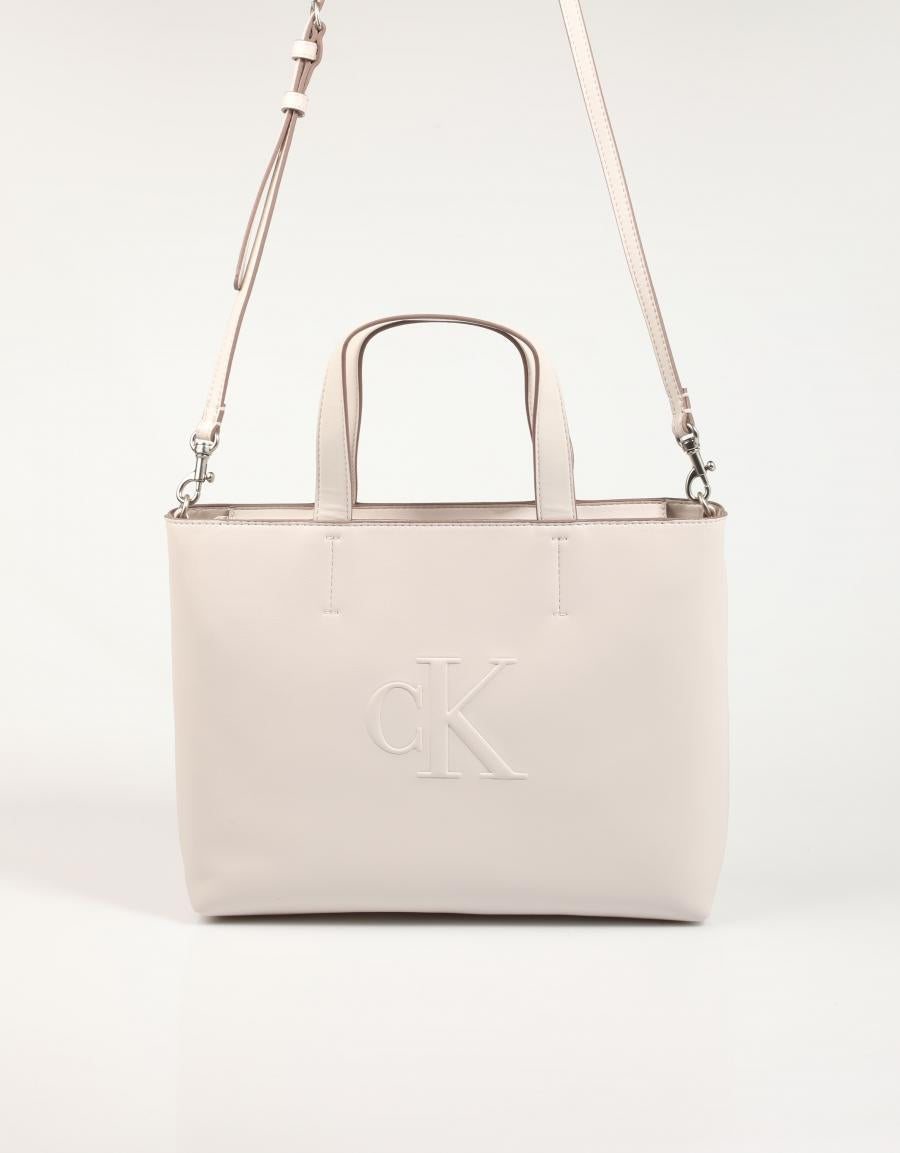 BOLSO CALVIN KLEIN MINI TOTE en color Beige