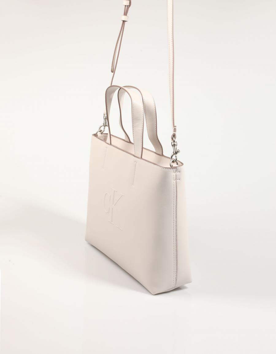 BOLSO CALVIN KLEIN MINI TOTE en color Beige