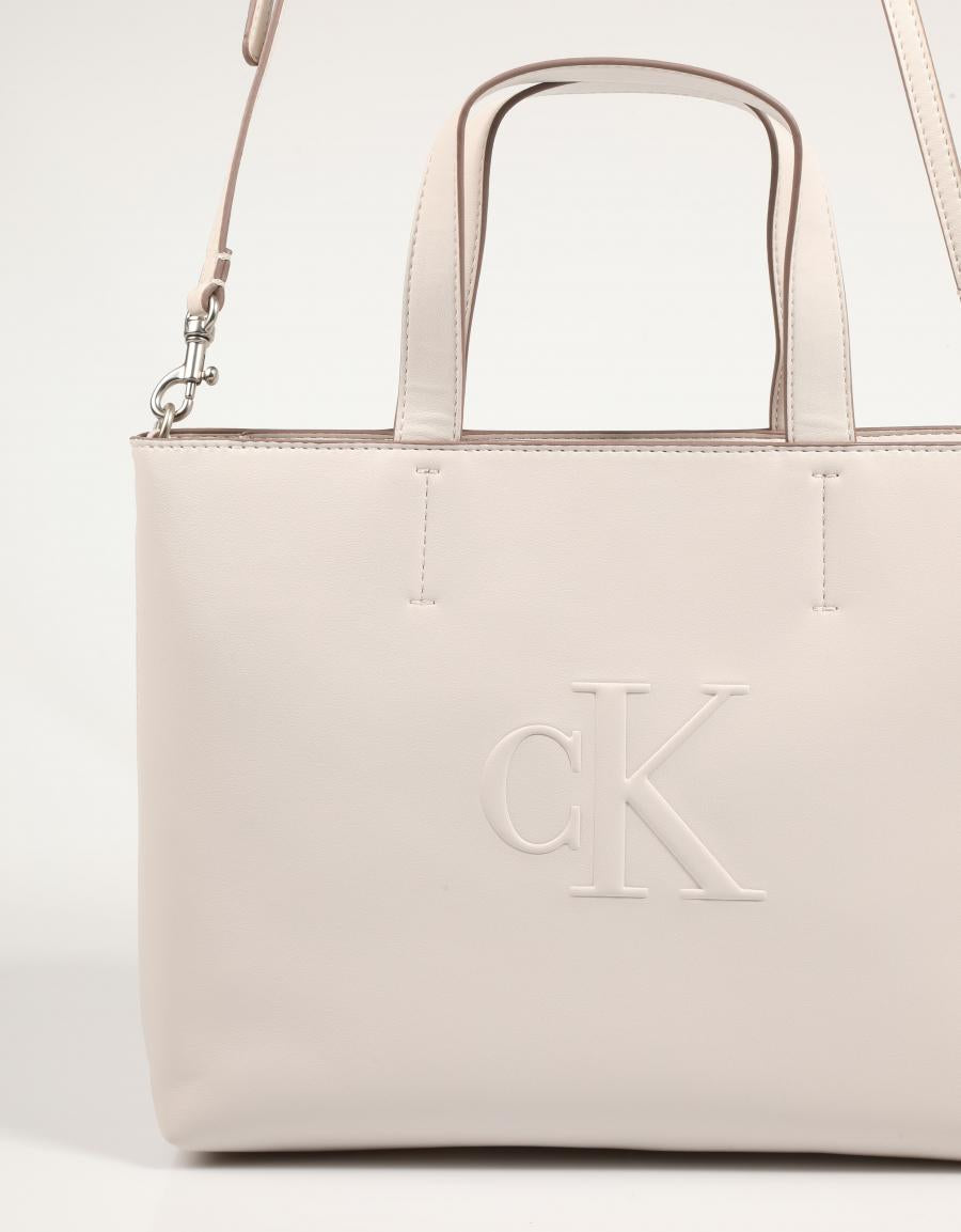 BOLSO CALVIN KLEIN MINI TOTE en color Beige