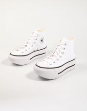 ZAPATILLAS CONVERSE CHUCK TAYLOR ALL STAR LIFT DOUBL en color Blanco
