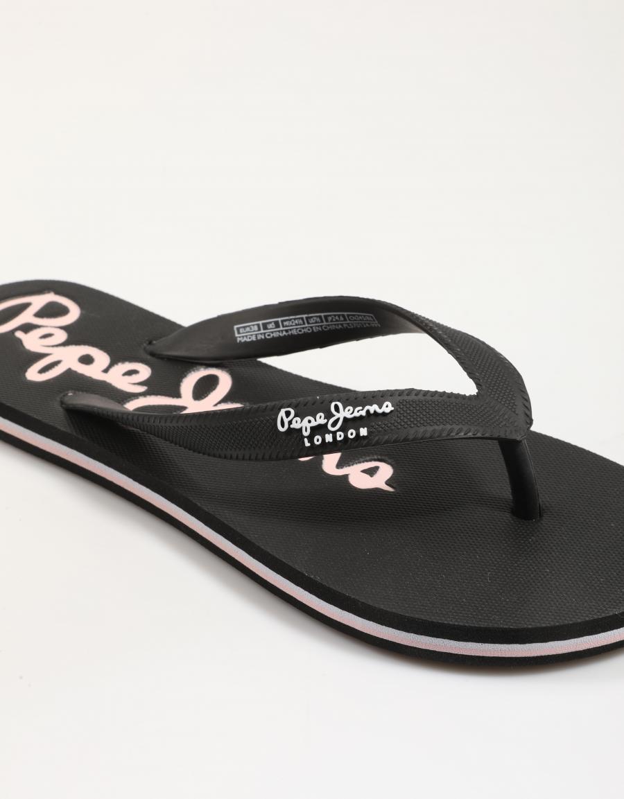 CHANCLAS PEPE JEANS BAY BEACH PLS70124 en color Negro