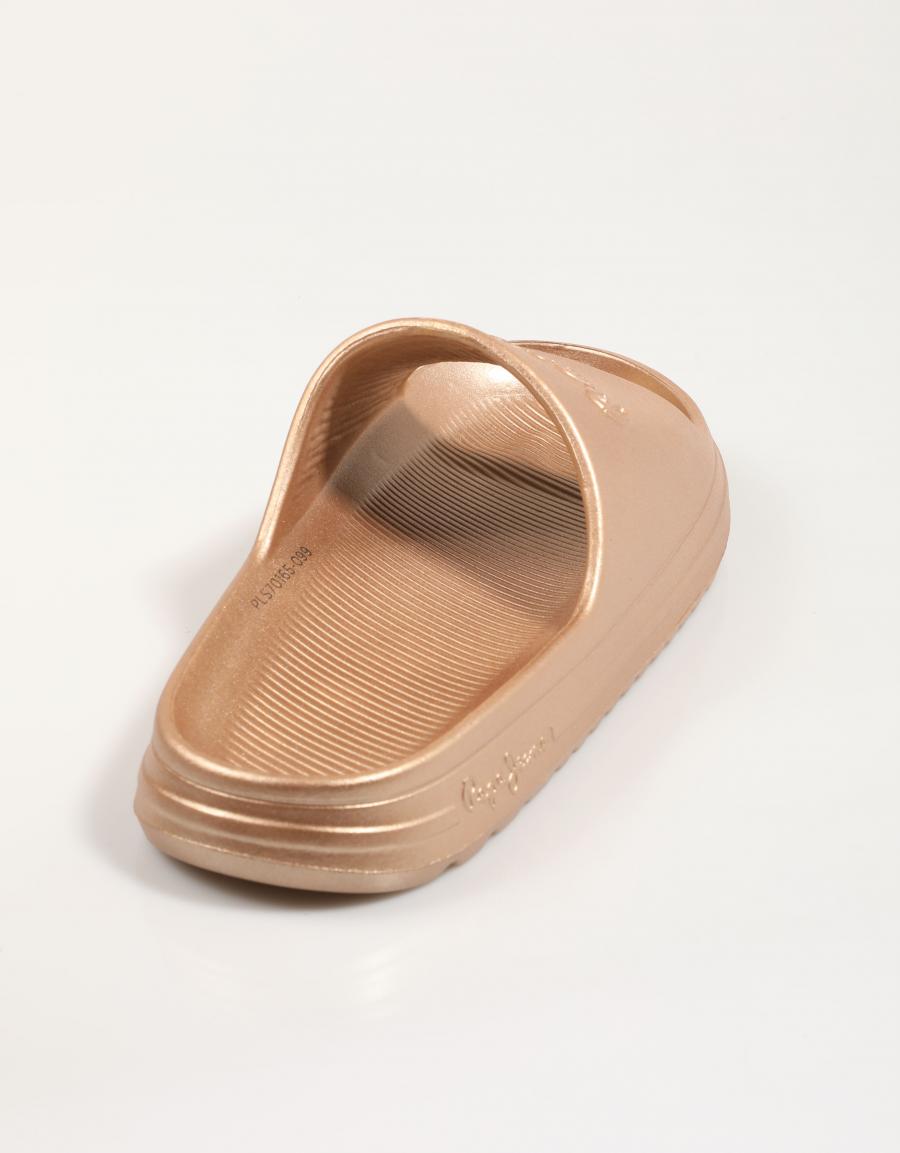 CHANCLAS PEPE JEANS BEACH SLIDE M en color Oro