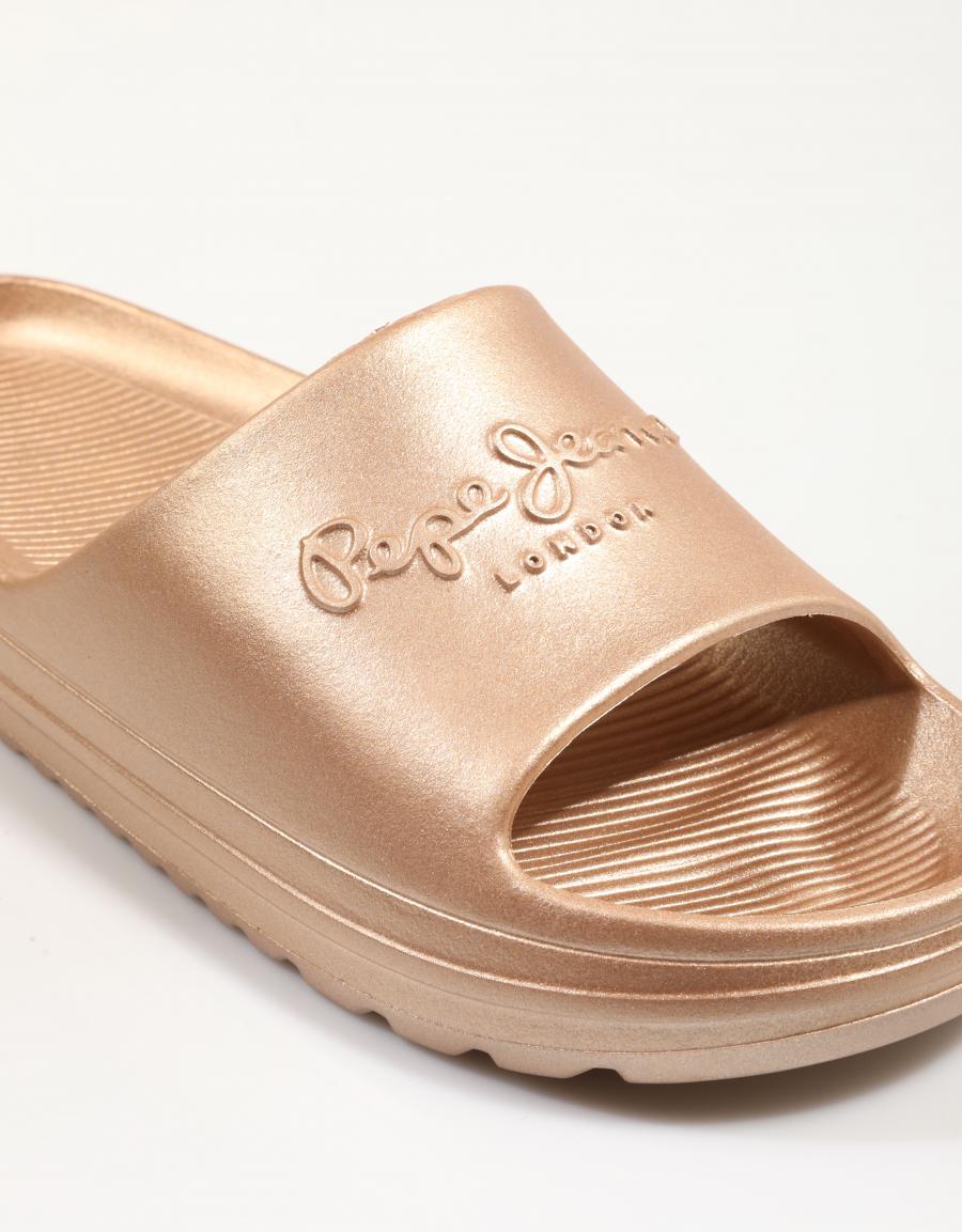 CHANCLAS PEPE JEANS BEACH SLIDE M en color Oro