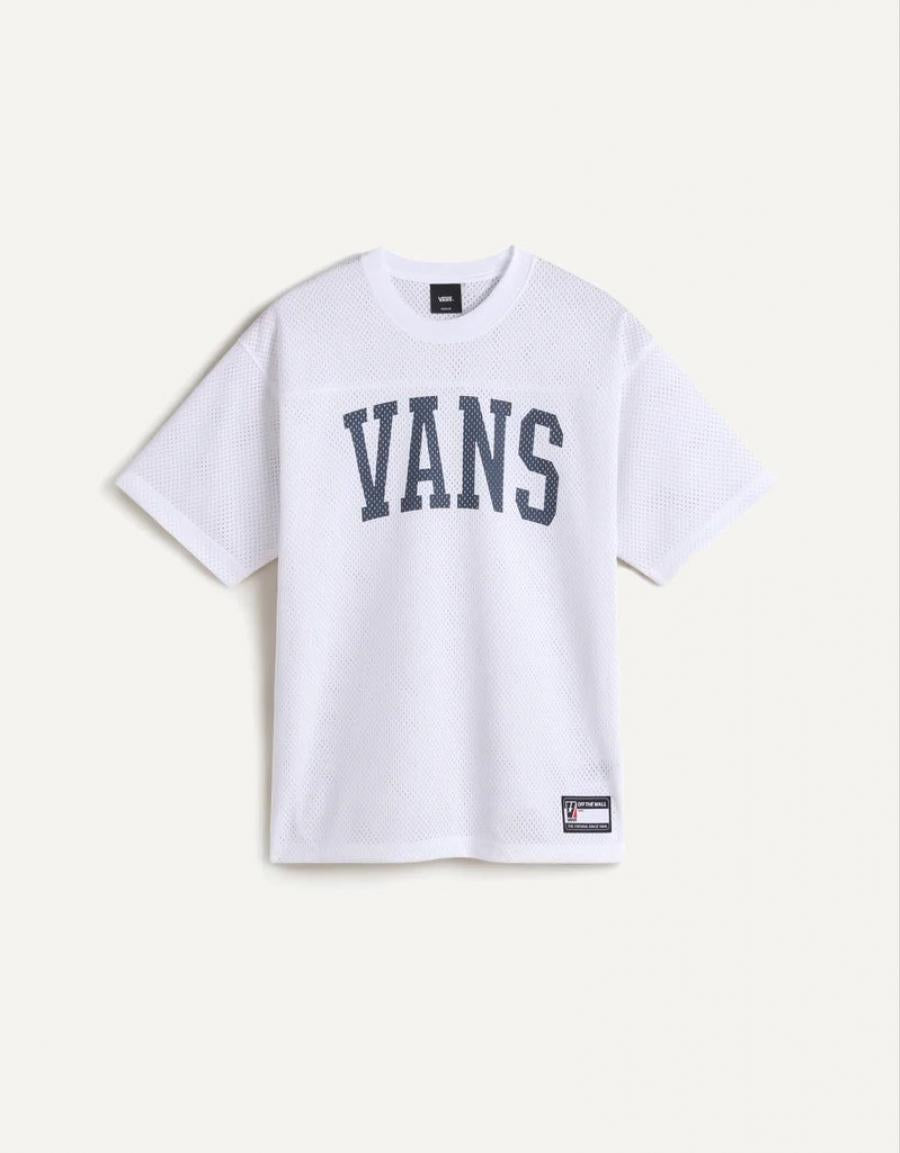 CAMISETA VANS ARCHED FOOTBALL JERSEY en color Blanco