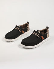 ZAPATOS SPORT DUDE WALLY SUMMER LINEN 43086 en color Negro