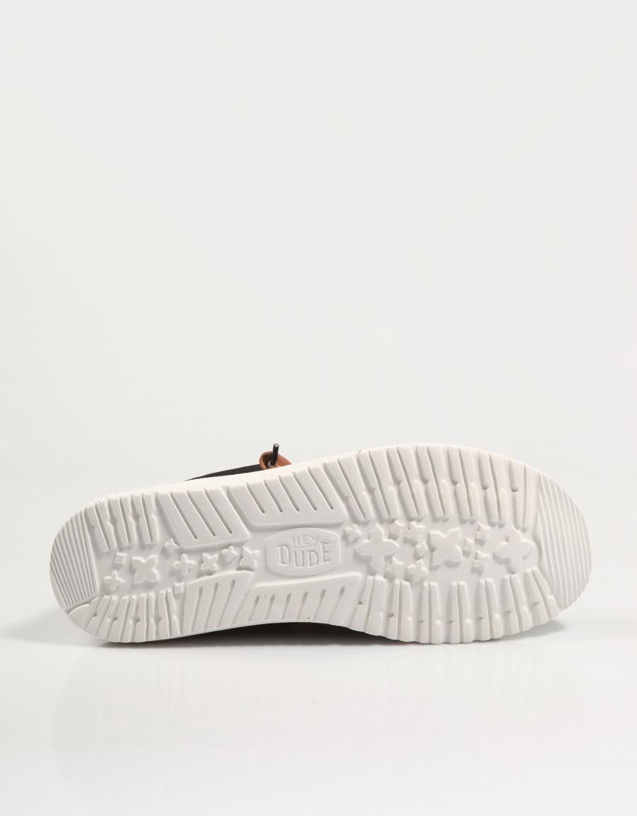ZAPATOS SPORT DUDE WALLY SUMMER LINEN 43086 en color Negro
