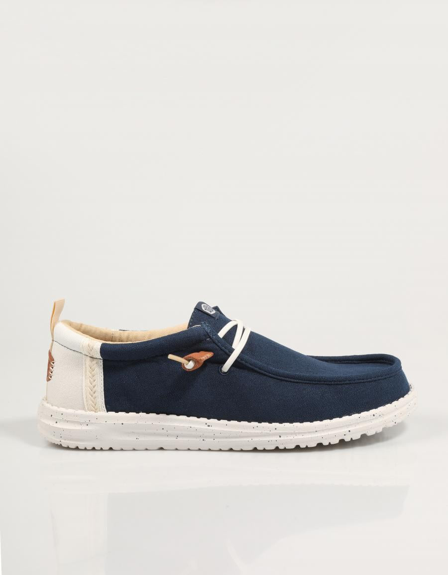 ZAPATOS SPORT DUDE WALLY SUMMER LINEN 43086 en color Azul marino
