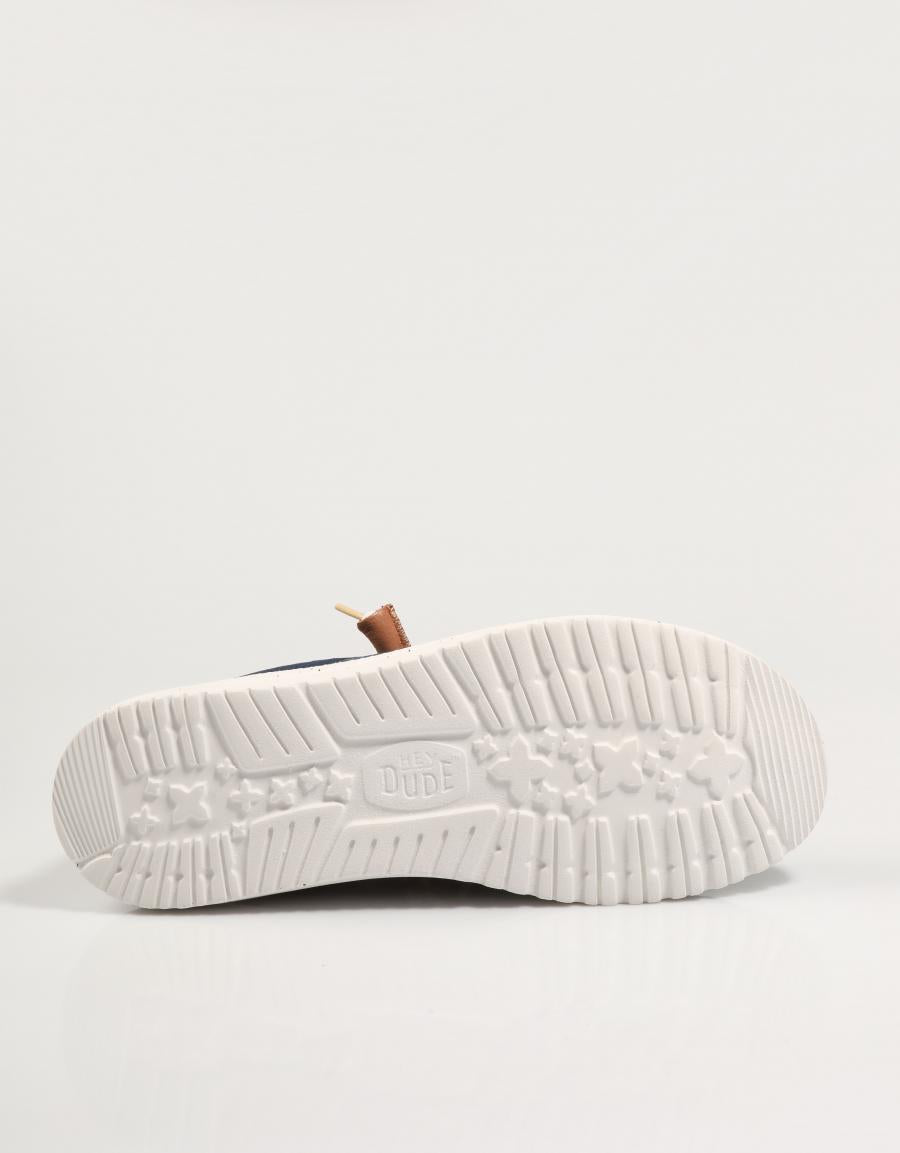 ZAPATOS SPORT DUDE WALLY SUMMER LINEN 43086 en color Azul marino