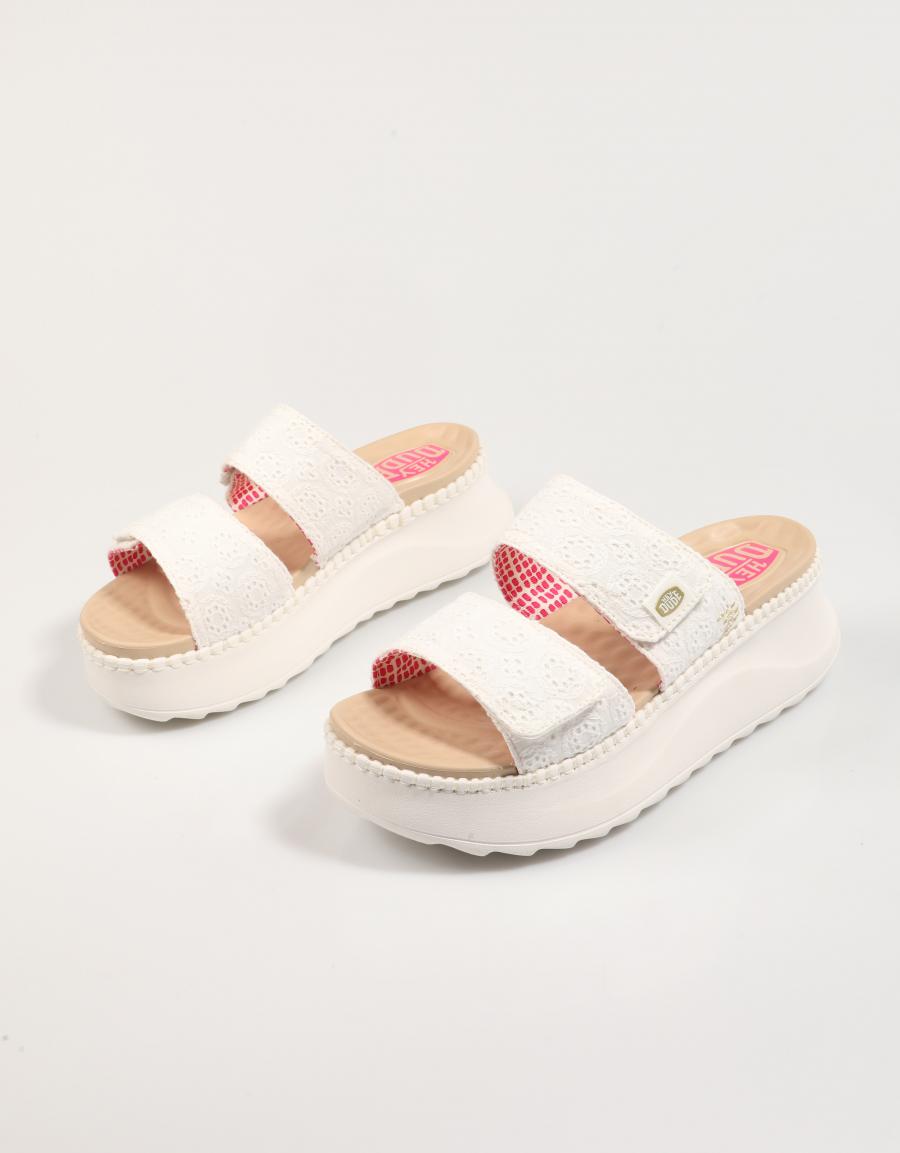 SANDALIAS DUDE DELRAY SLIDE EYELET