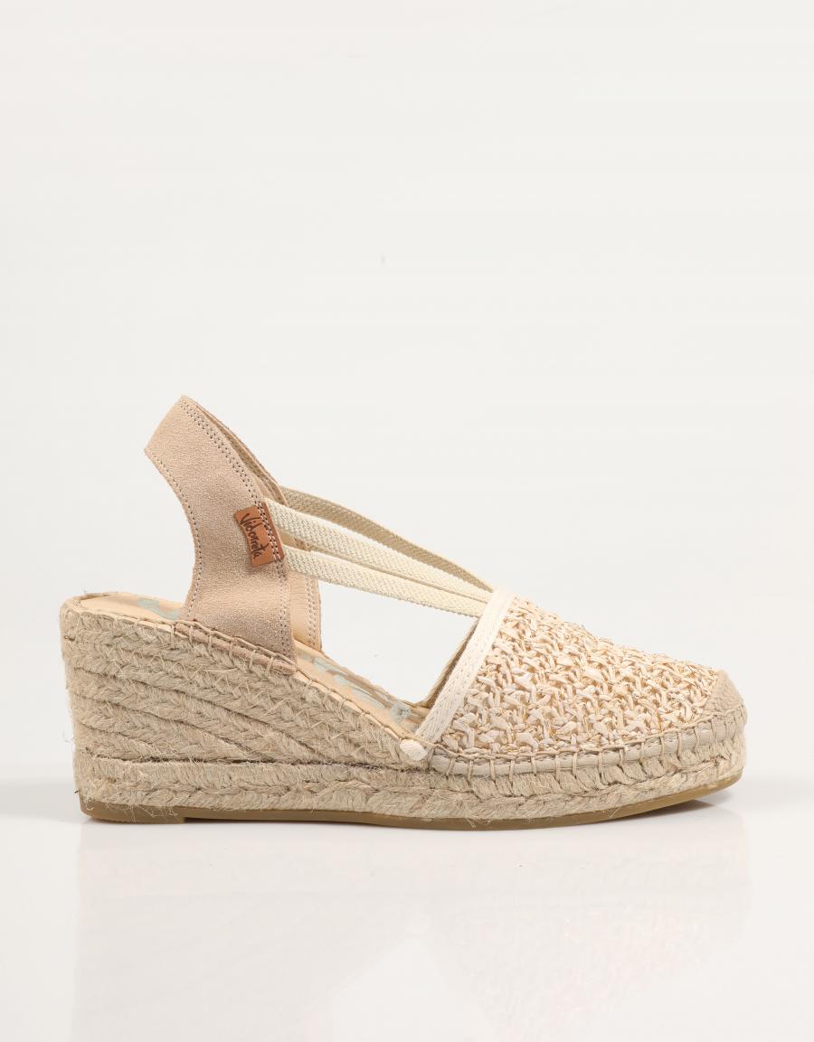 VIDORRETA 18400, SANDALIAS Beige Lona 87675 – Mayka