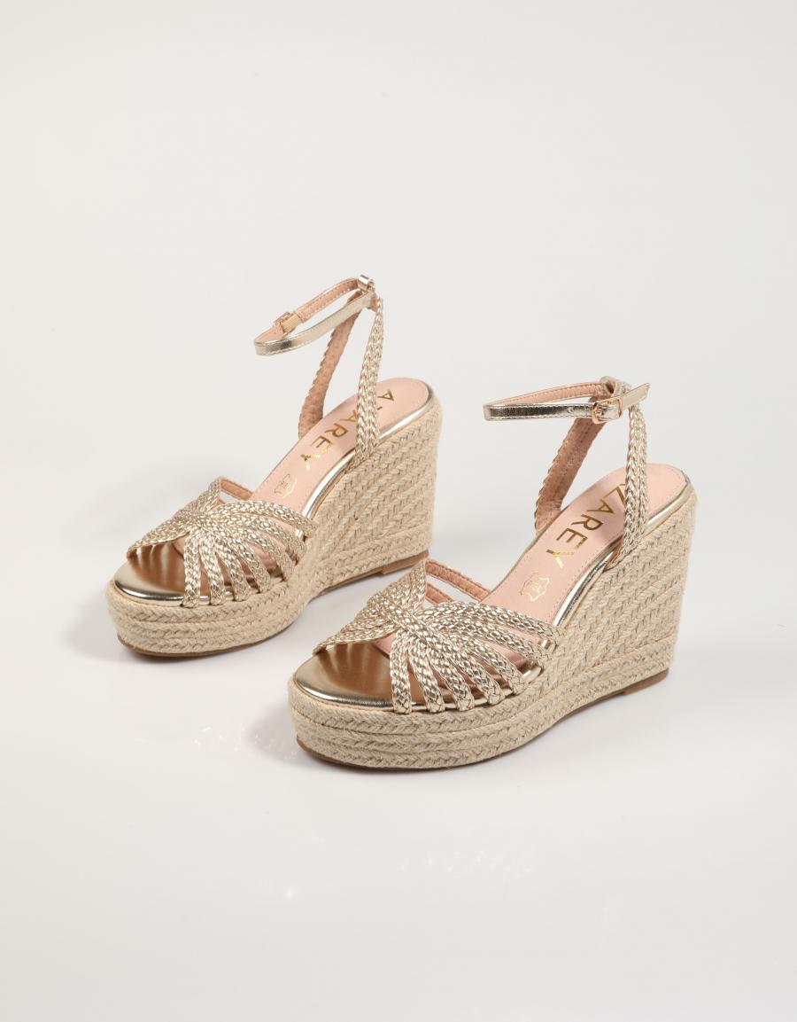 SANDALIAS AZAREY 562J604 en color Oro