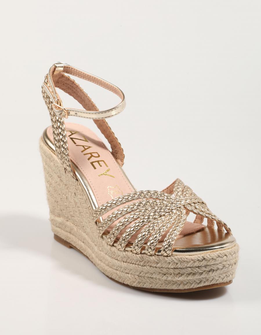 SANDALIAS AZAREY 562J604 en color Oro