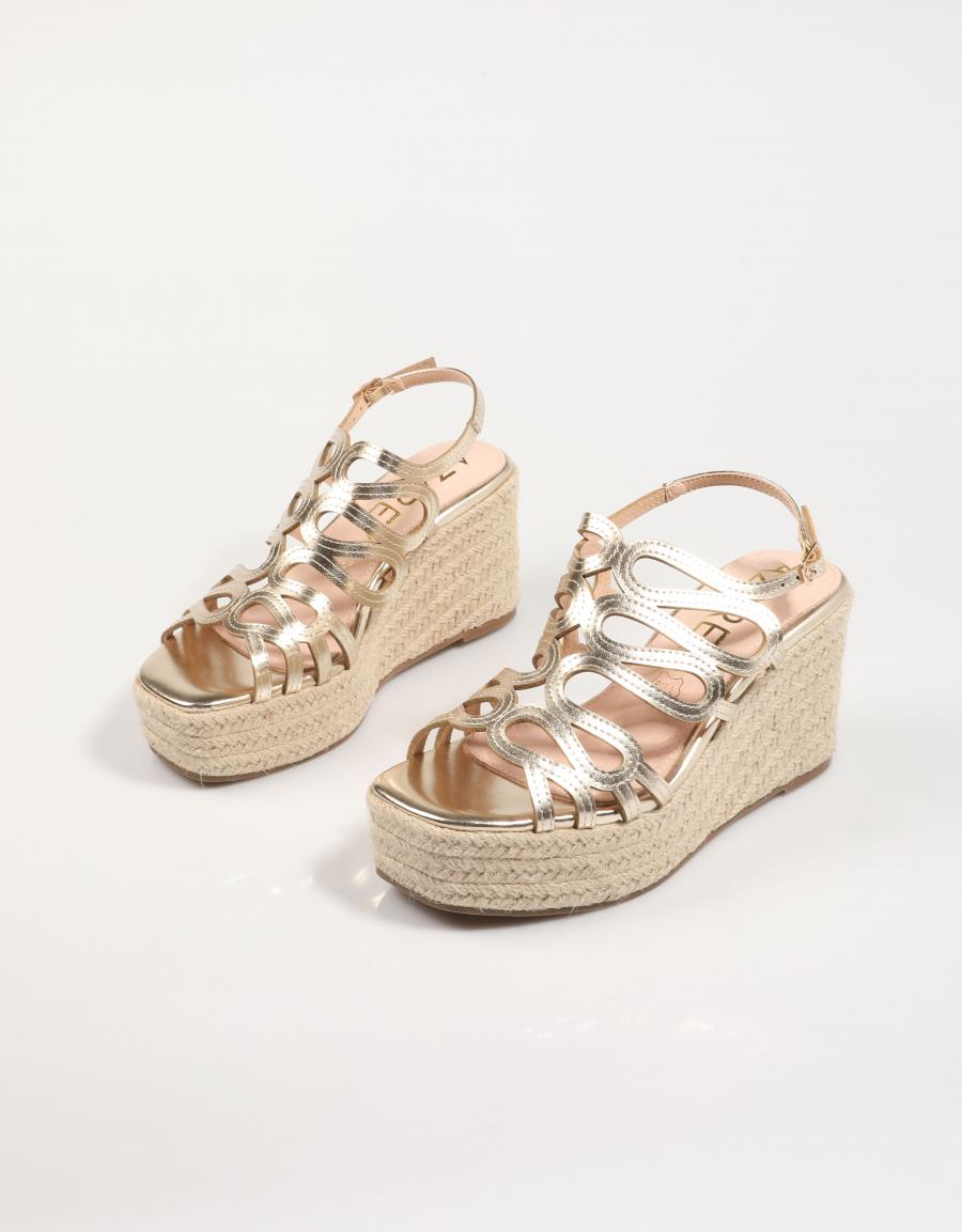 SANDALIAS AZAREY 501J563 en color Oro