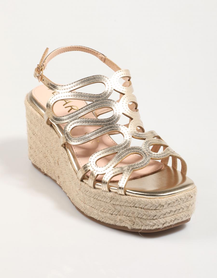 SANDALIAS AZAREY 501J563 en color Oro