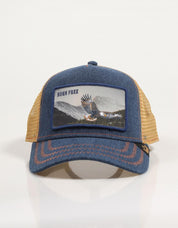 GORRA GOORIN BROS 101-2030 BORN FREE WILD HEART en color Azul marino