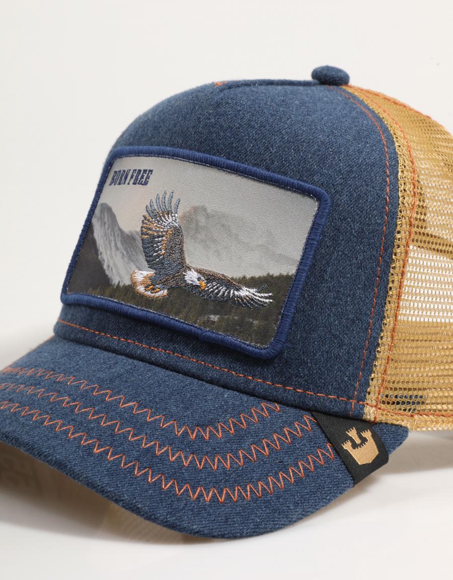 GORRA GOORIN BROS 101-2030 BORN FREE WILD HEART en color Azul marino