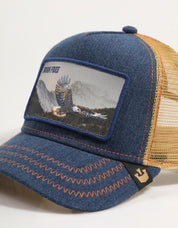 GORRA GOORIN BROS 101-2030 BORN FREE WILD HEART en color Azul marino