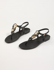 CHANCLAS GRENDHA 19035  REFINO SAND AD en color Negro
