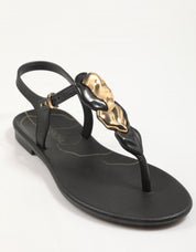 CHANCLAS GRENDHA 19035  REFINO SAND AD en color Negro