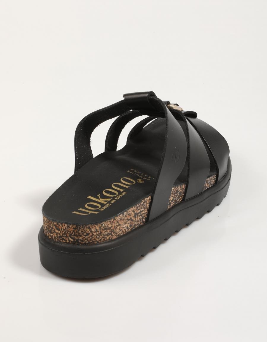 SANDALIAS YOKONO TUNEZ 256 en color Negro