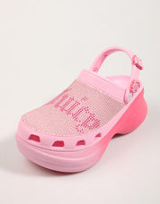 ZUECOS CROCS JUICY COUTURE BAE CLOG 211104 en color Morado