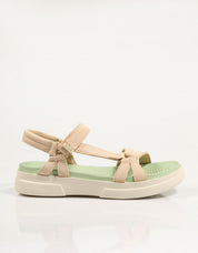 SANDALIAS WALKIN PITAS CLAIRE en color Beige