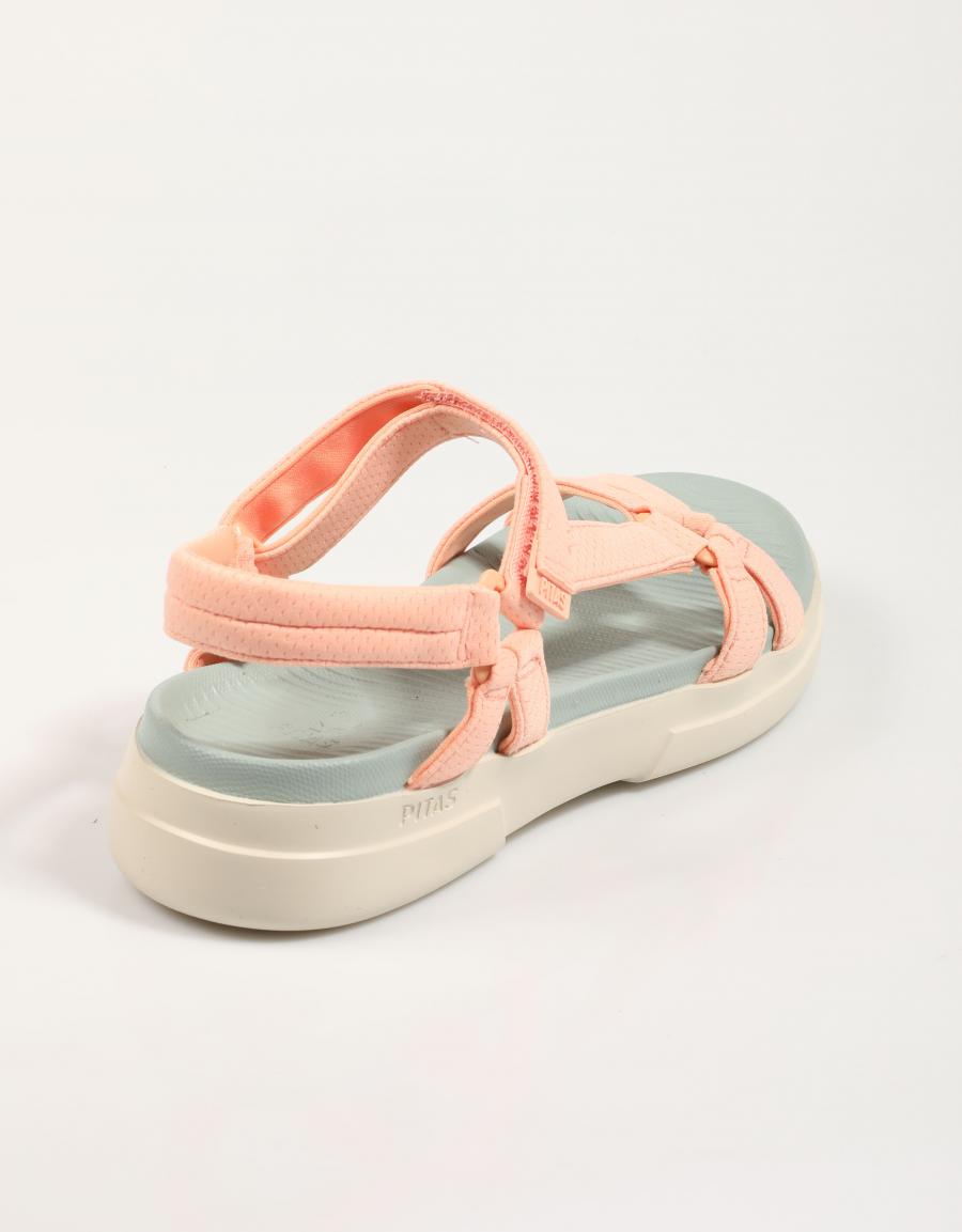 SANDALIAS WALKIN PITAS CLAIRE en color Naranja