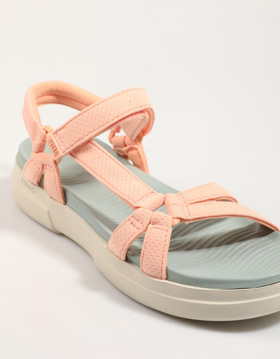 SANDALIAS WALKIN PITAS CLAIRE en color Naranja