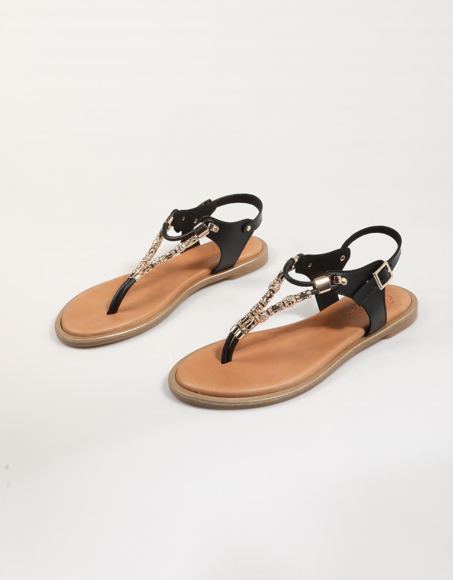 SANDALIAS PORRONET 3112 en color Negro