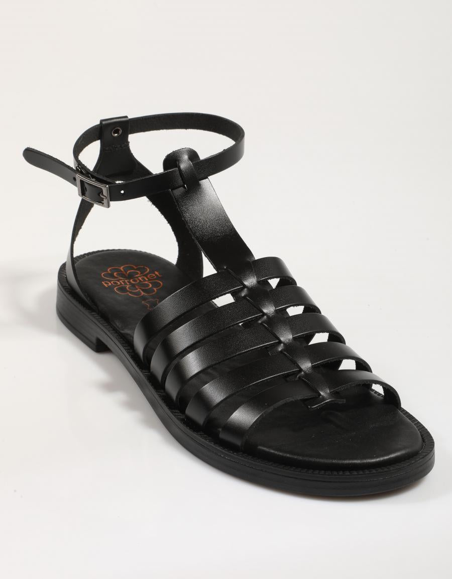 SANDALIAS PORRONET 3127 en color Negro