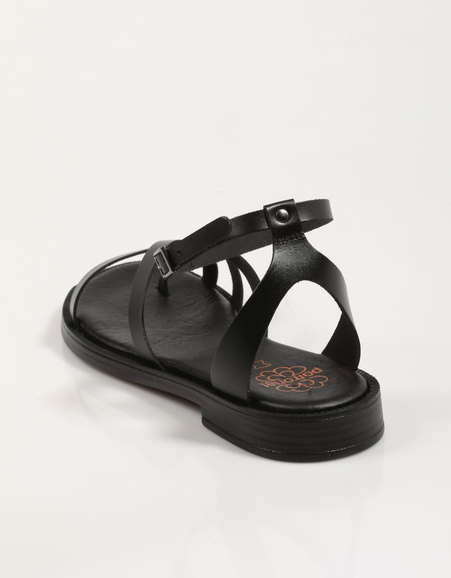SANDALIAS PORRONET 3131 en color Negro