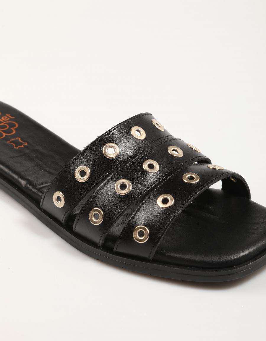 SANDALIAS PORRONET 3119 en color Negro