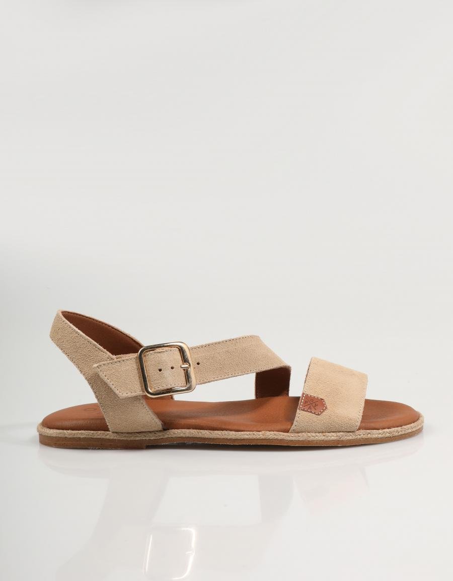 SANDALIAS POPA LEYTE SERRAJE en color Beige