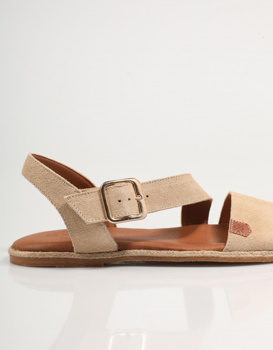 SANDALIAS POPA LEYTE SERRAJE en color Beige