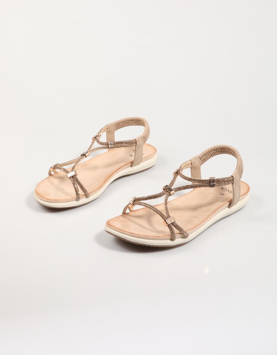 SANDALIAS EXE BZX63164 RR2 en color Oro