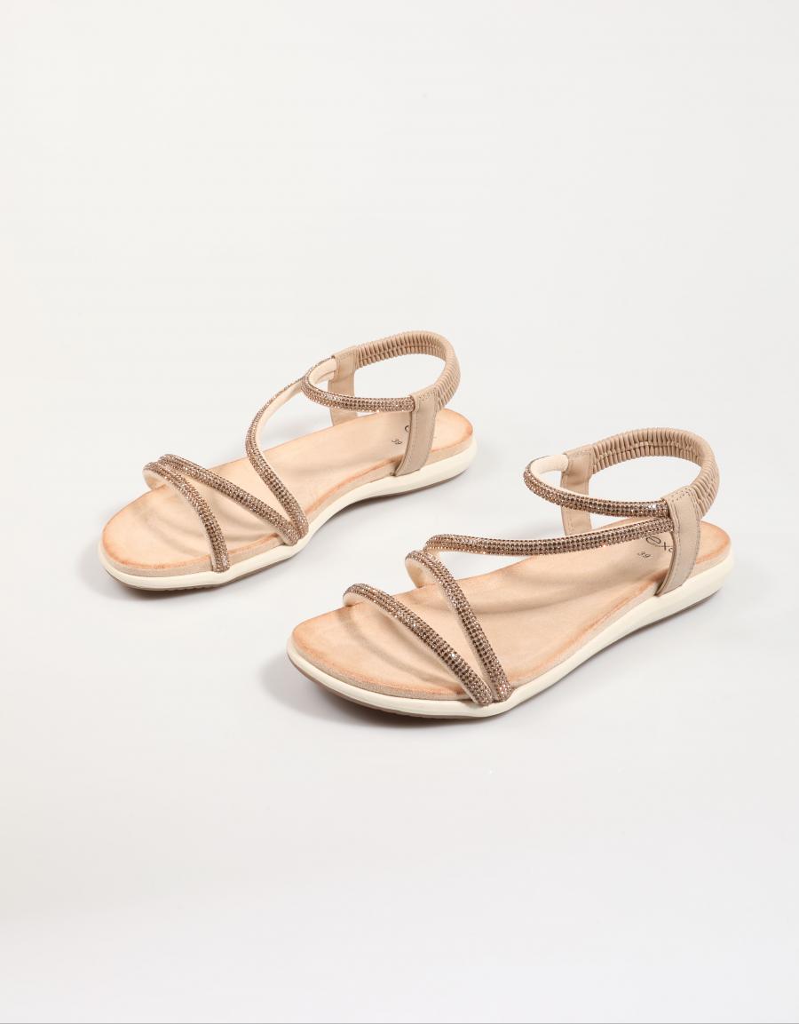 SANDALIAS EXE BZX63164-RR1 en color Oro