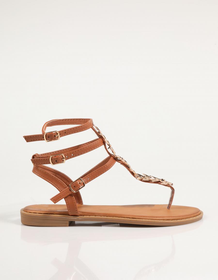 SANDALIAS EXE P4015 7 en color Cuero