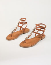 SANDALIAS EXE P4015 7 en color Cuero