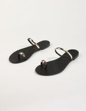 SANDALIAS NICOLAS LAINAS 313L T en color Negro
