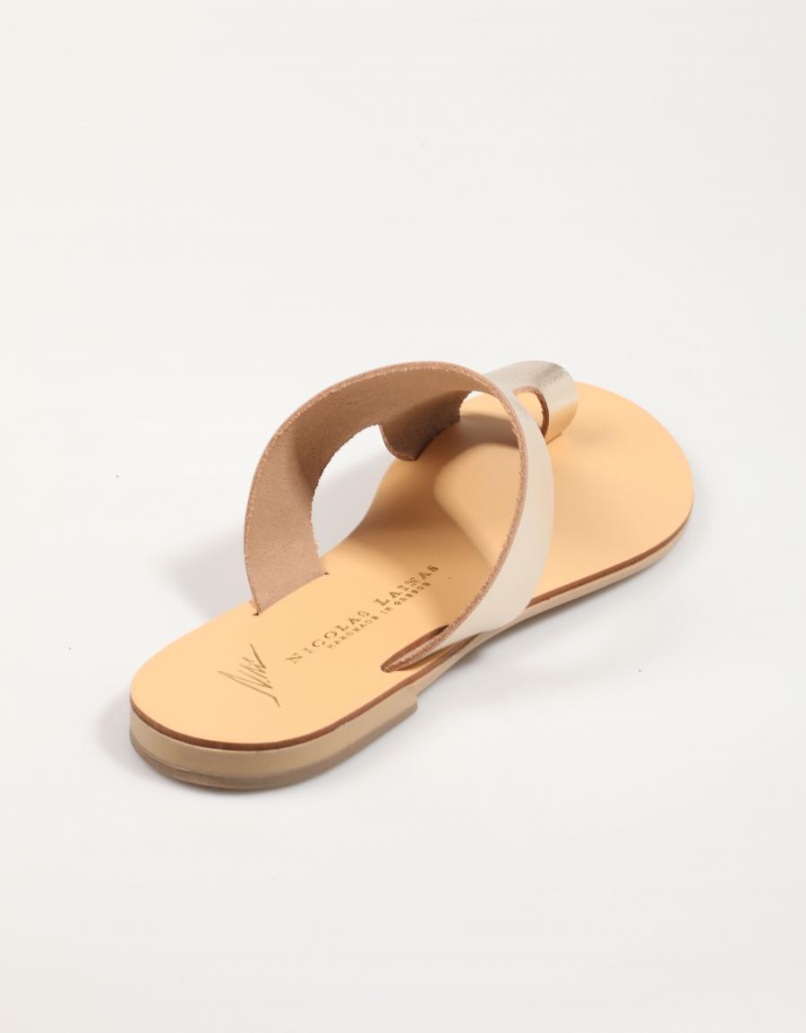 SANDALIAS NICOLAS LAINAS 26 en color Oro