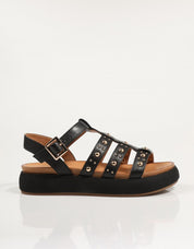 SANDALIAS INUOVO A96043 en color Negro