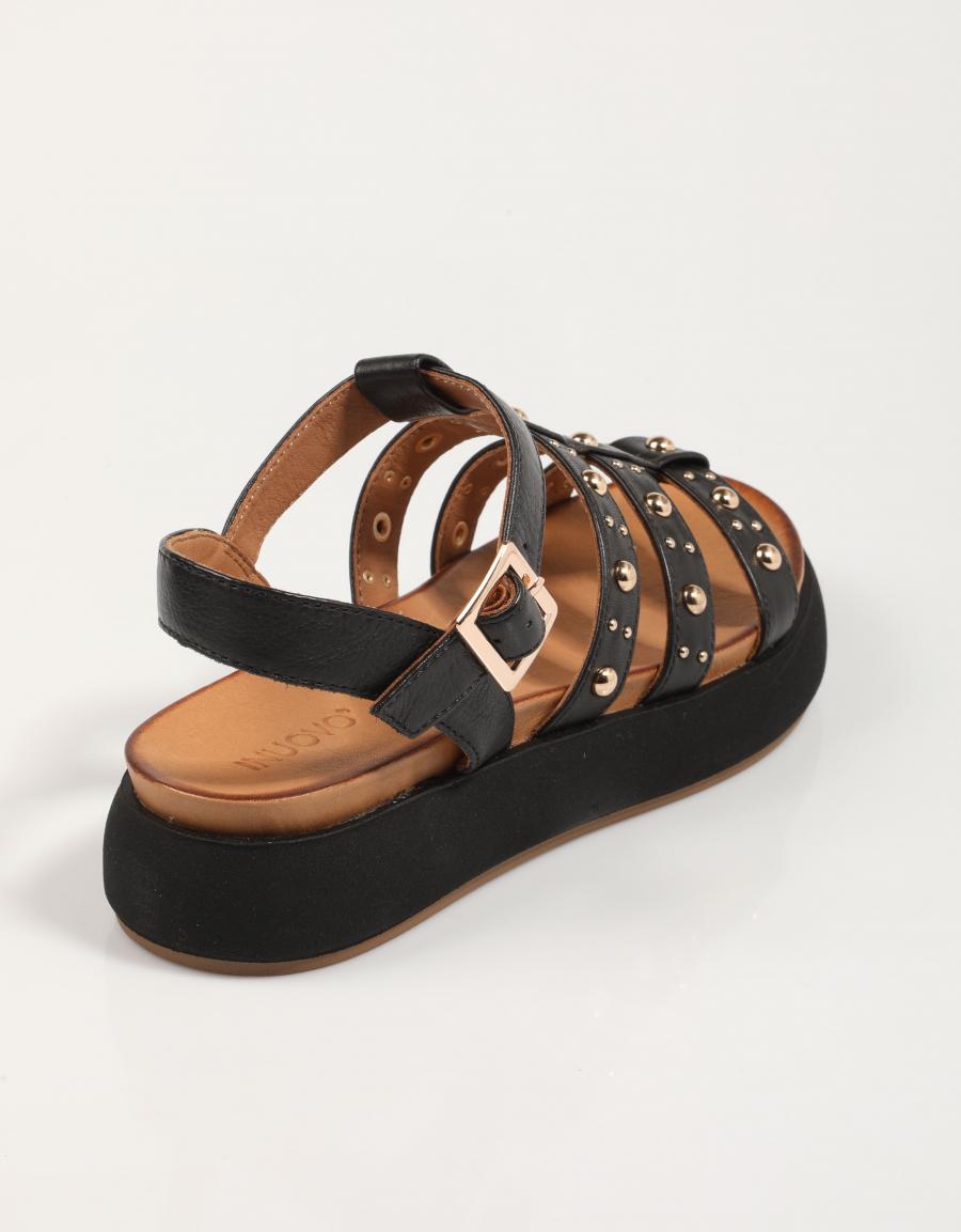 SANDALIAS INUOVO A96043 en color Negro